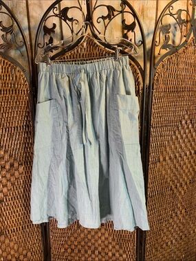 NWT SweatyRocks 100% Cotton Thin Green Skirt Size M